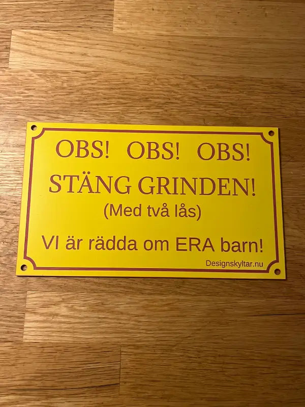 Grindskylt förskola