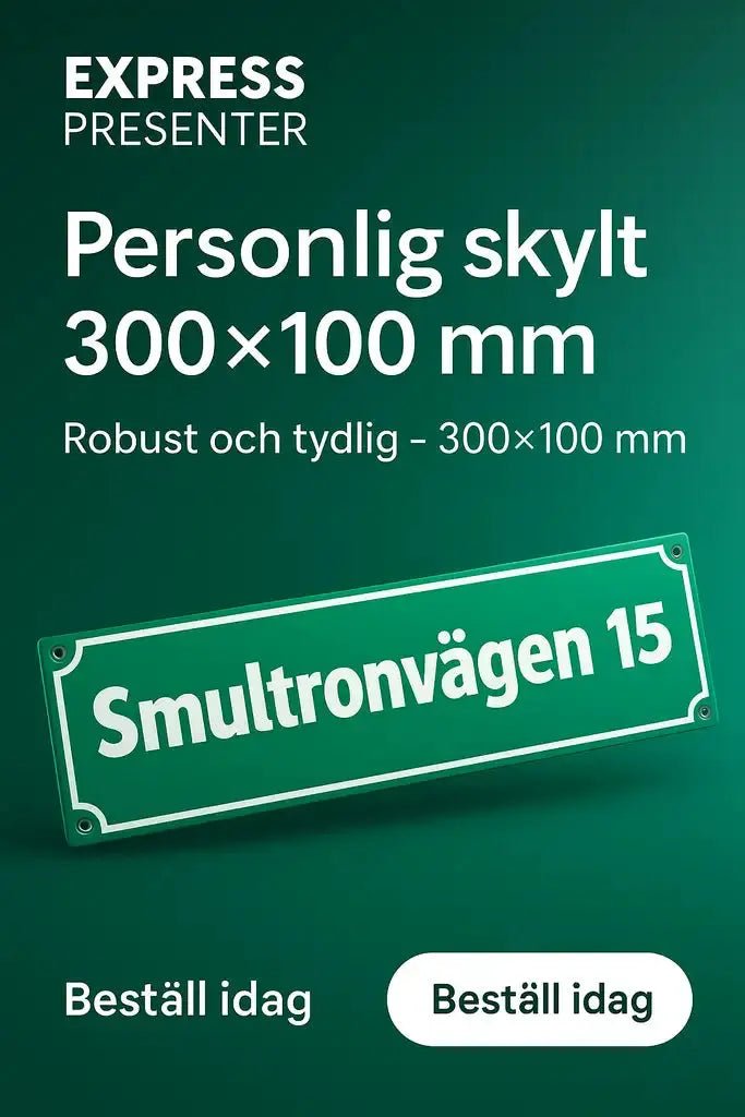 Adresskylt – Den Perfekta Lösningen för Ditt Hem - Express - presenter