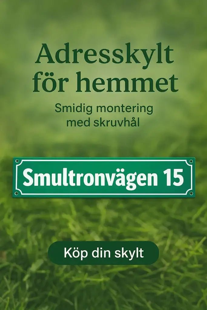 Adresskylt – Den Perfekta Lösningen för Ditt Hem - Express - presenter