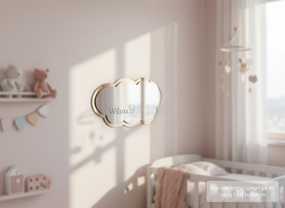 Barnspegel med namn och elefant - Express - presenter