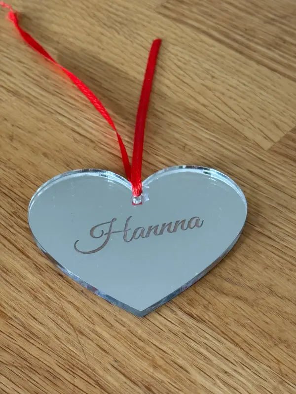 Julgranshänge | Hjärta med eget namn i - Express - presenter