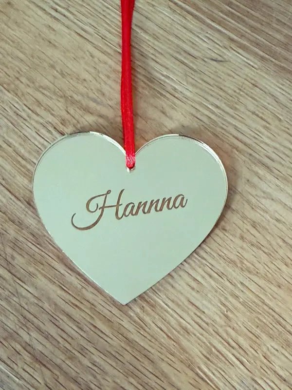 Julgranshänge | Hjärta med eget namn i - Express - presenter