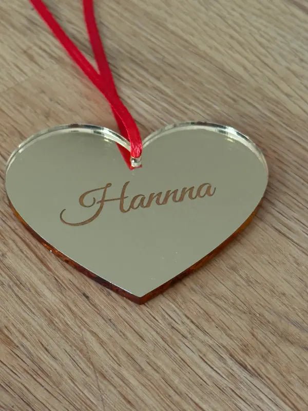 Julgranshänge | Hjärta med eget namn i - Express - presenter