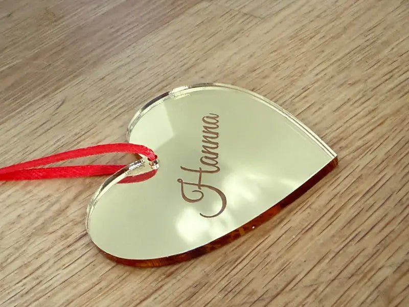 Julgranshänge | Hjärta med eget namn i - Express - presenter