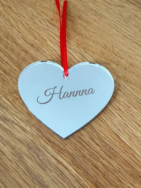 Julgranshänge | Hjärta med eget namn i - Express - presenter