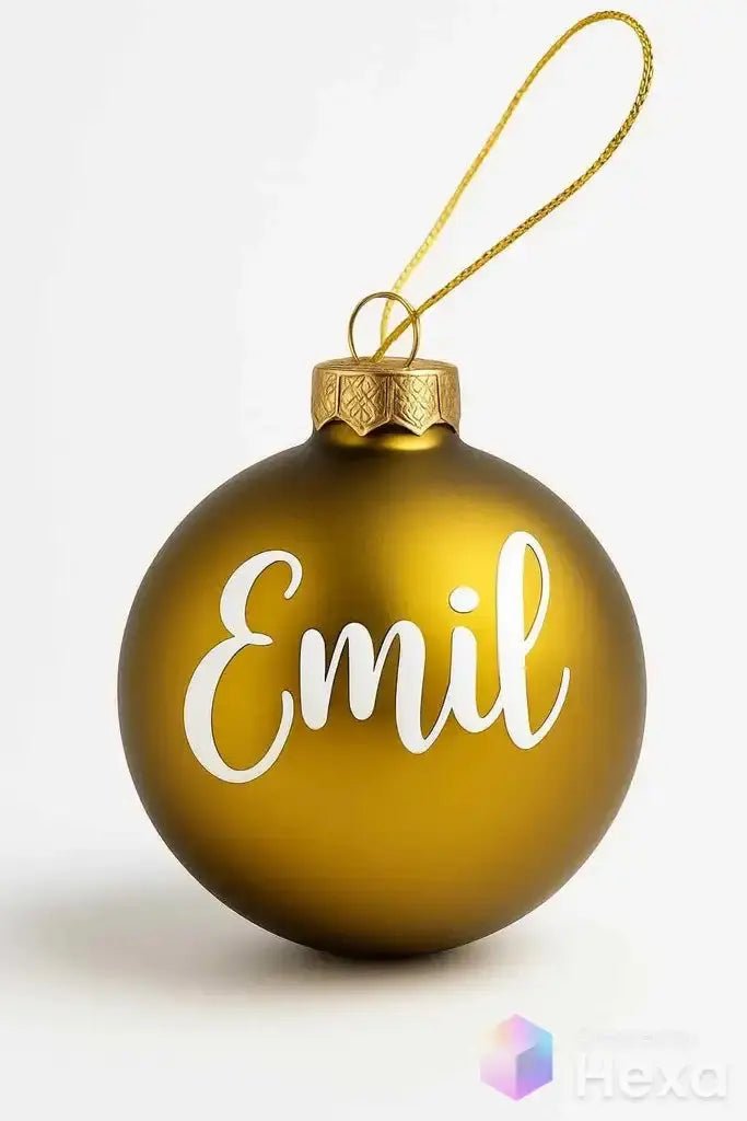 Julgranskula | Elegant och modern julkula med namn - Express - presenter