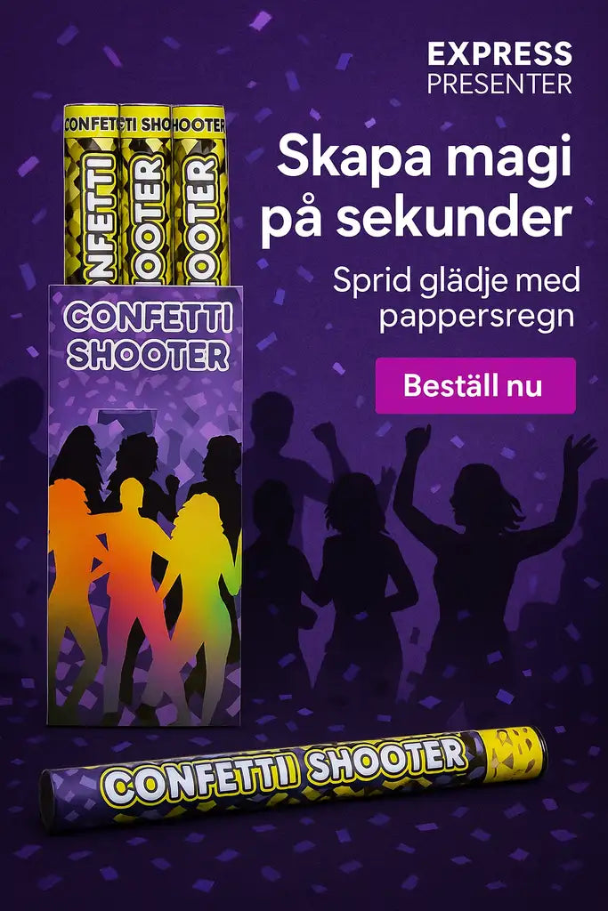 Konfettikanon GULD 60 cm
