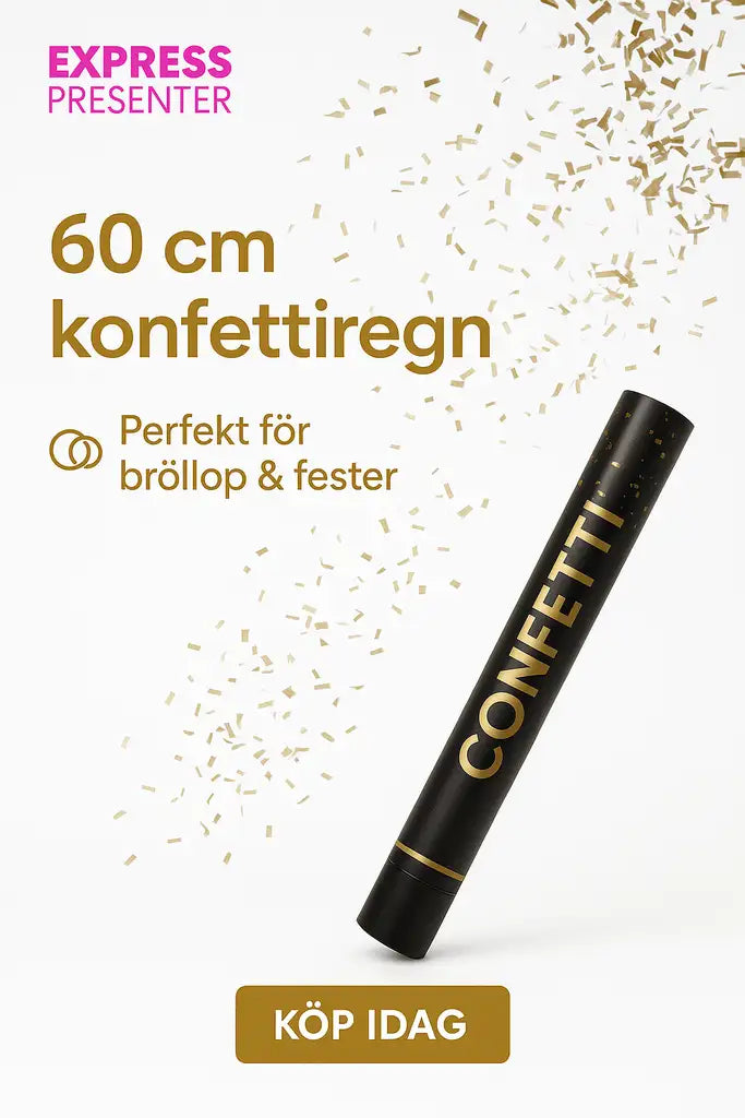 Konfettikanon GULD 60 cm