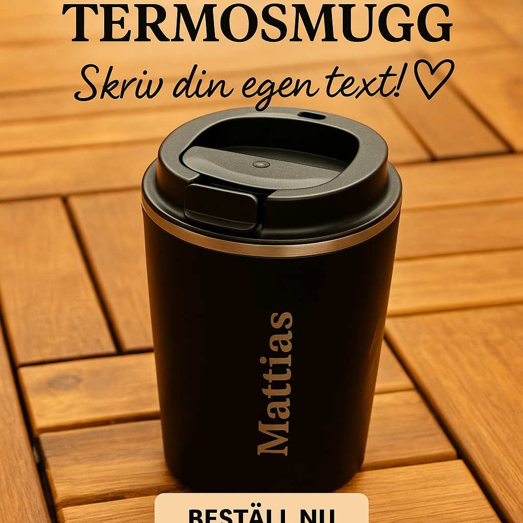 Termosmugg med eget namn