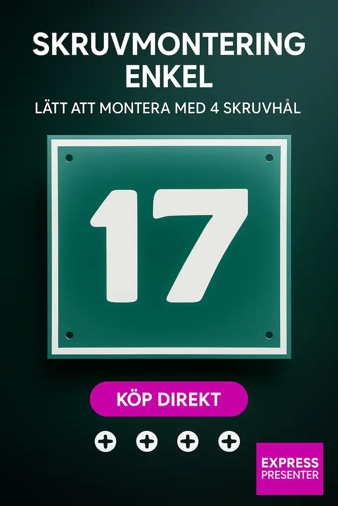 Skapa din unika husnummerskylt