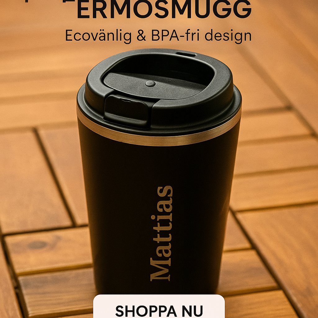 Termosmugg med eget namn