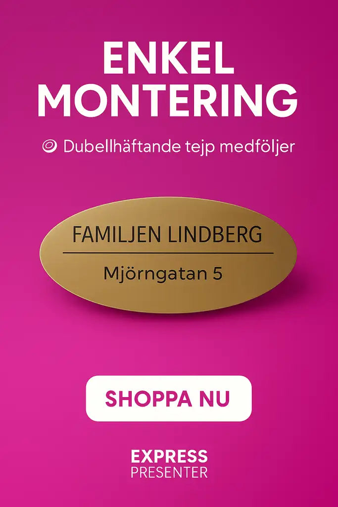 Skapa din namnskylt brevlåda