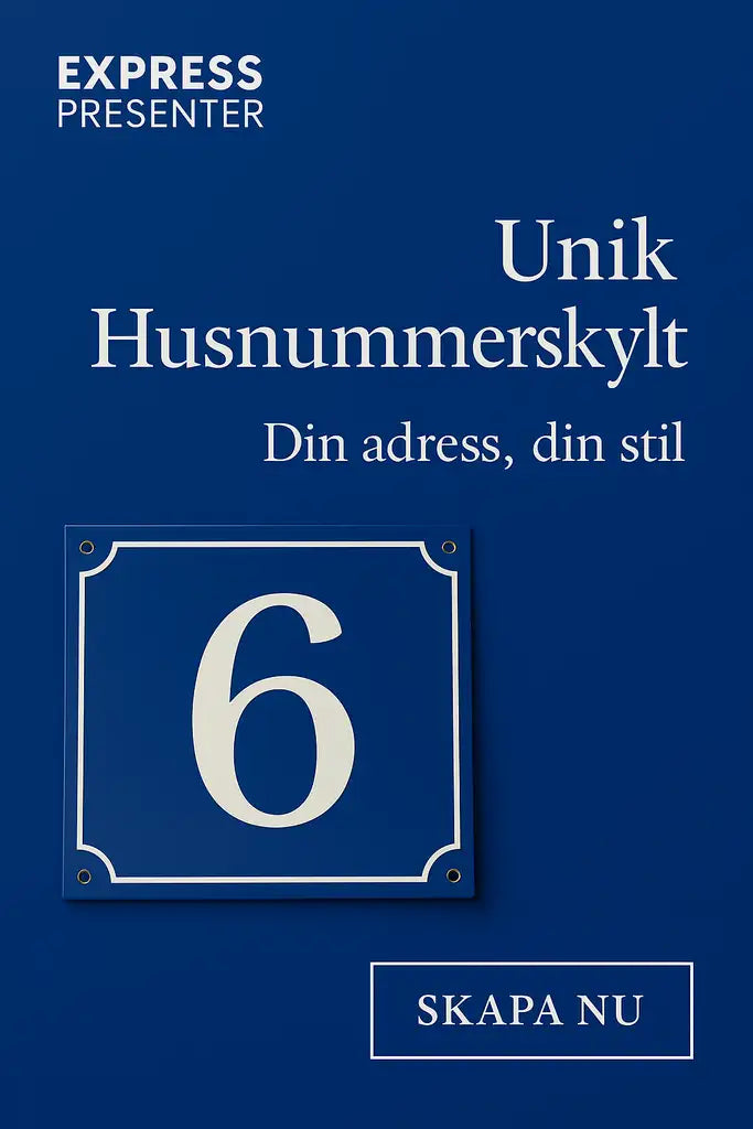 Skapa din unika husnummerskylt