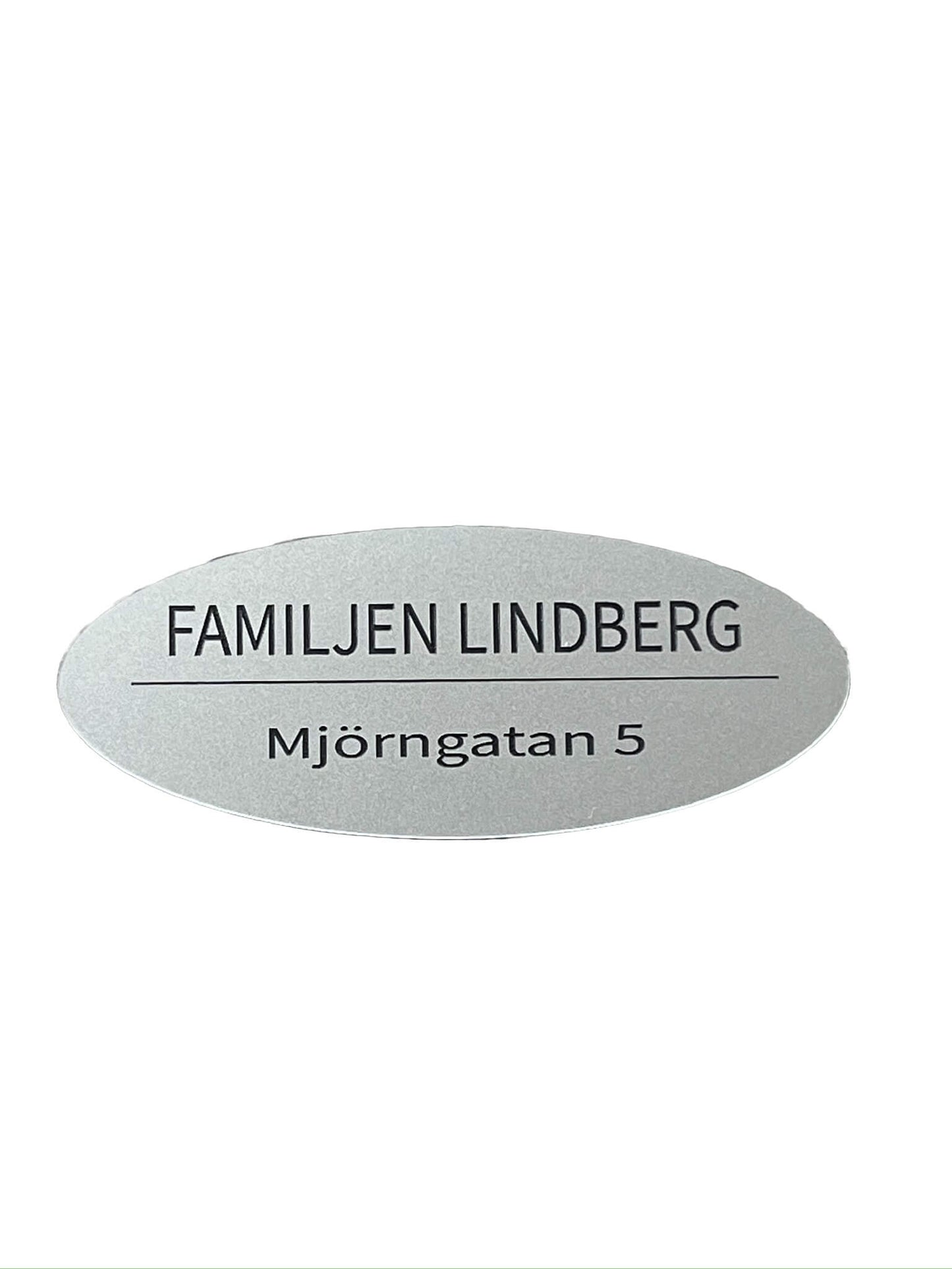 Stilren brevlådeskylt