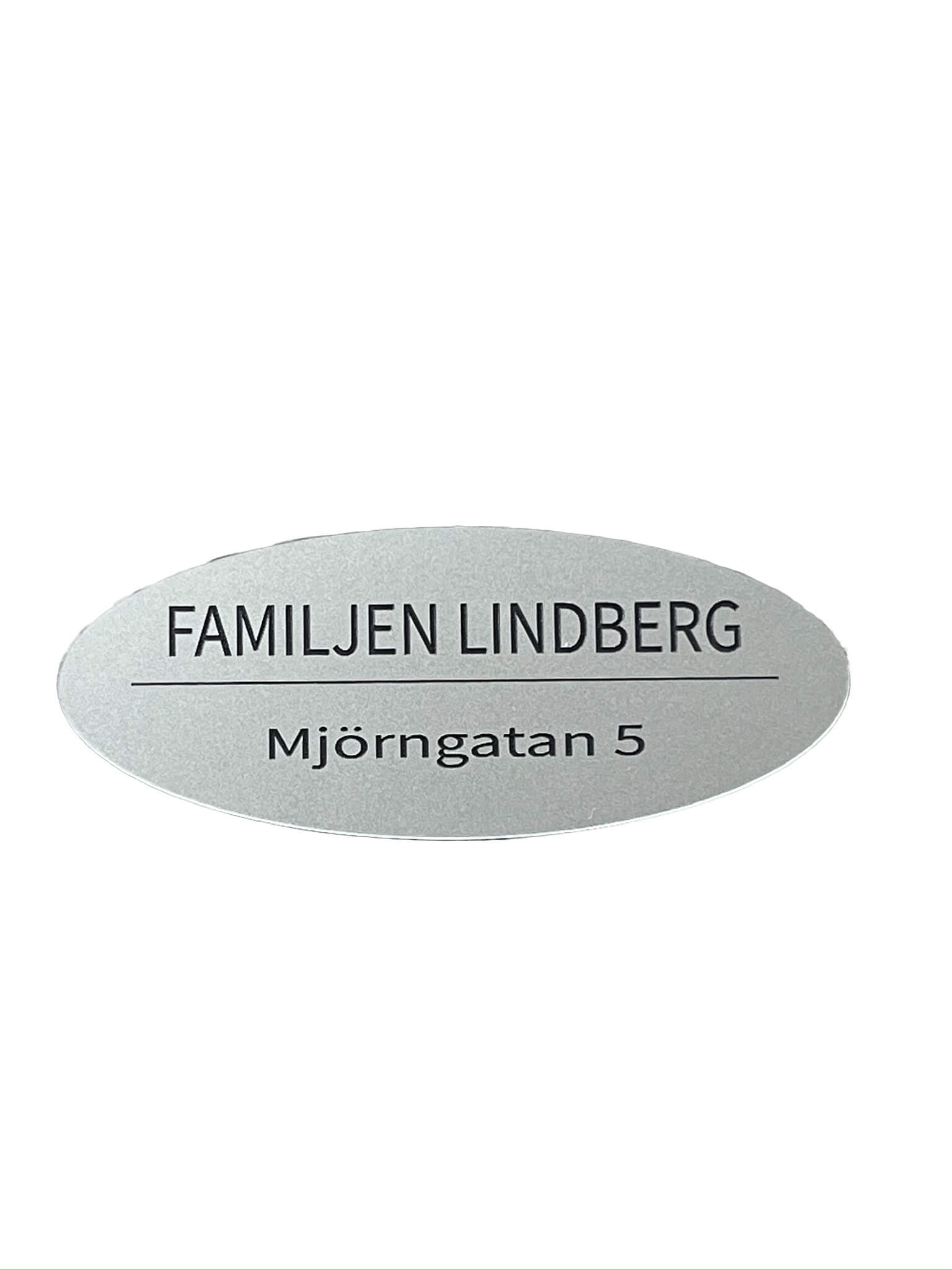 Stilren brevlådeskylt
