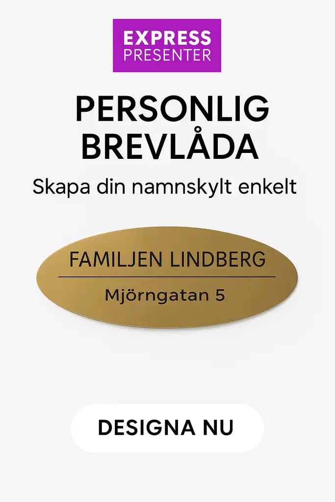 Skapa din namnskylt brevlåda