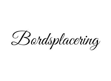 Textdekal bordsplacering