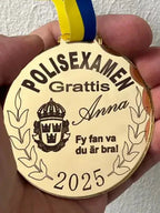 Medalj Polisexamen - DinMedalj