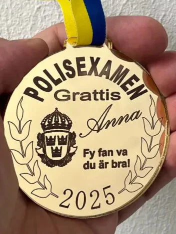 Medalj Polisexamen - DinMedalj