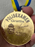 Medalj Polisexamen - DinMedalj