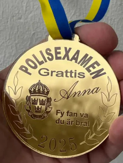 Medalj Polisexamen - DinMedalj