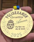 Medalj Polisexamen - DinMedalj