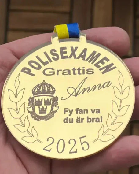 Medalj Polisexamen - DinMedalj
