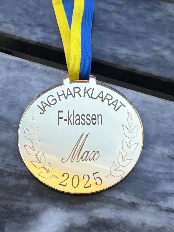 Medalj F-klassen - DinMedalj