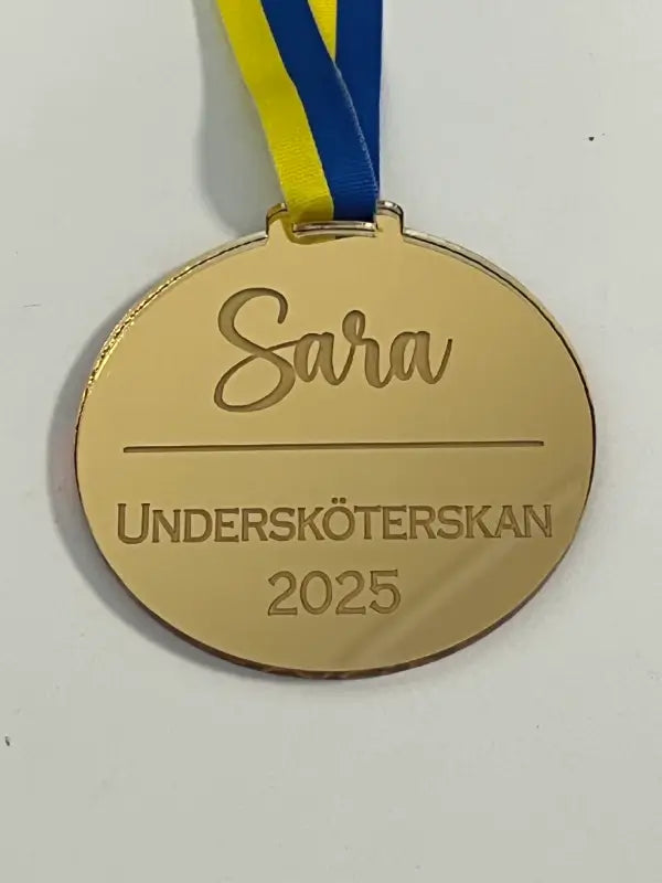 Skriv din egna text på medaljen - DinMedalj