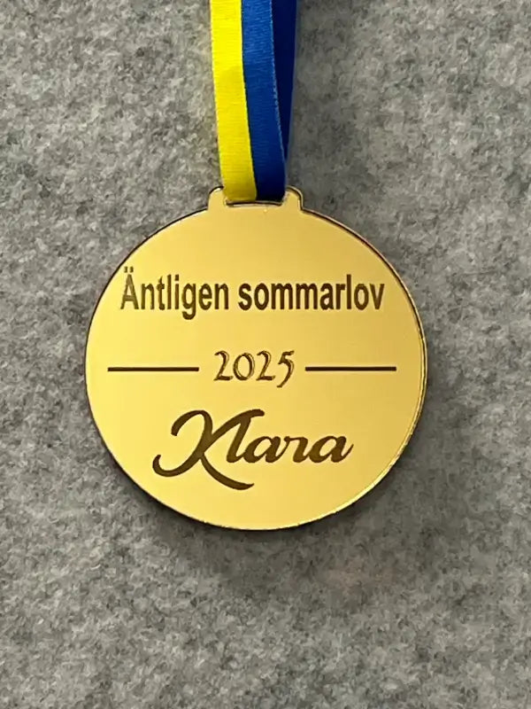 Medalj äntligen sommarlov - DinMedalj