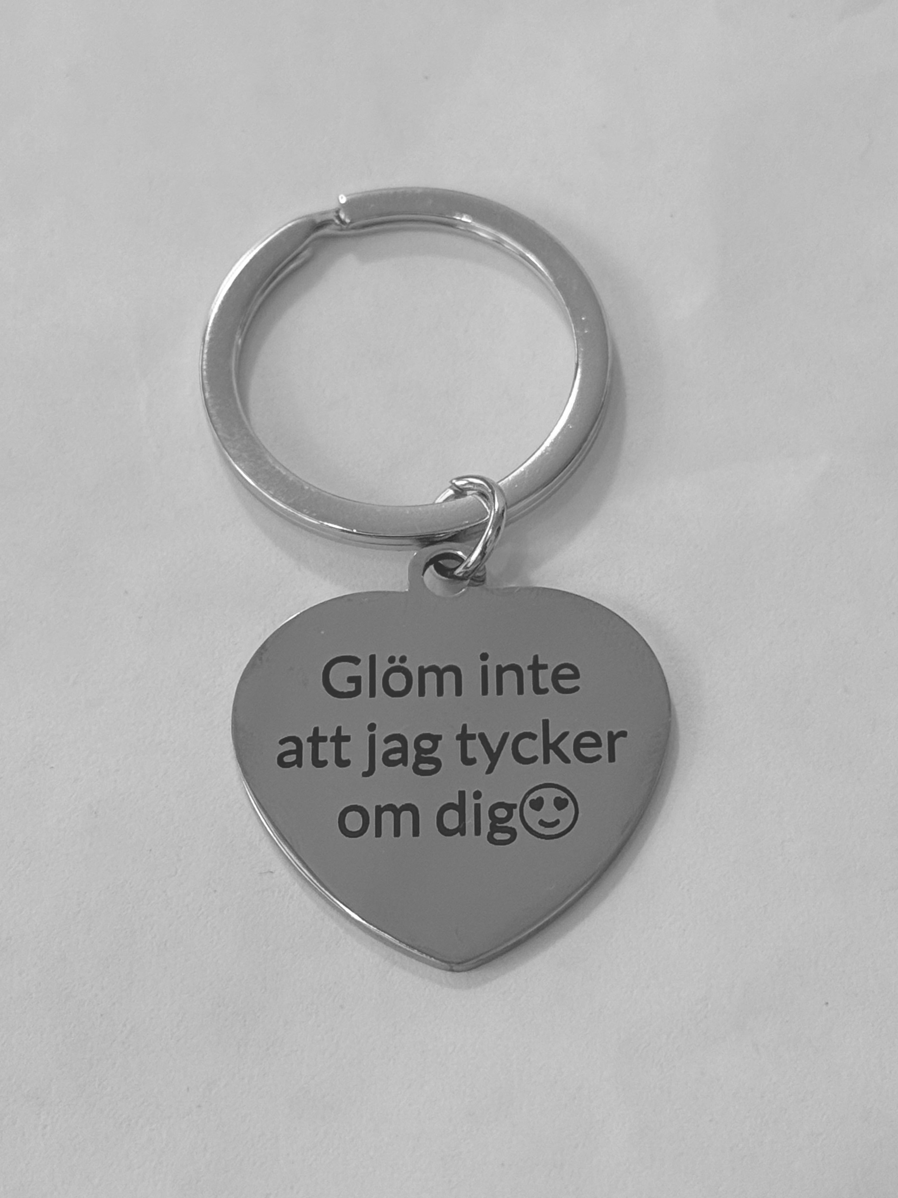 Nyckelring | Glöm inte att jag tycker om dig