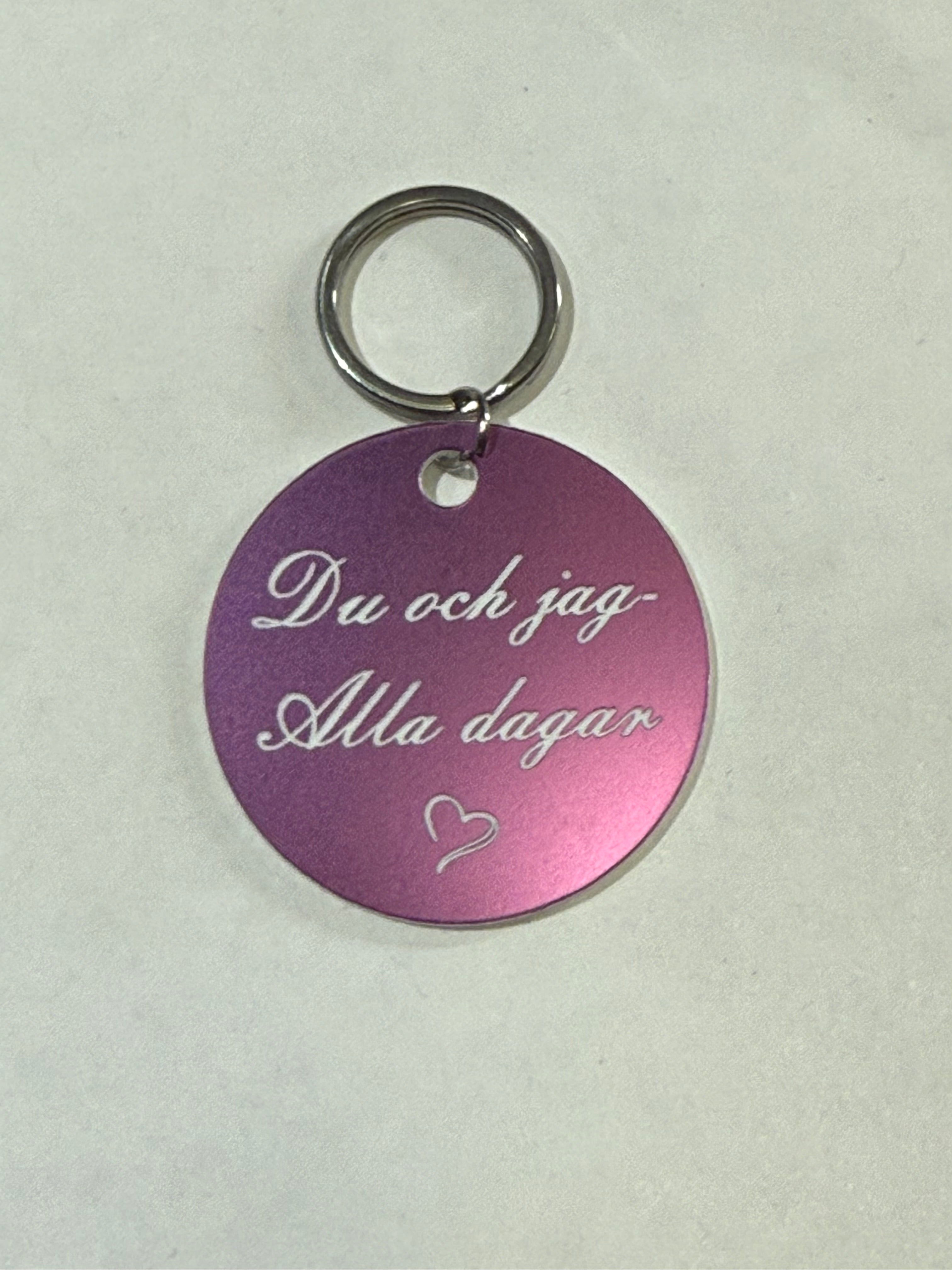 Nyckelring | Du och jag alla dagar