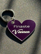 Nyckelring | Finaste vännen (lila)