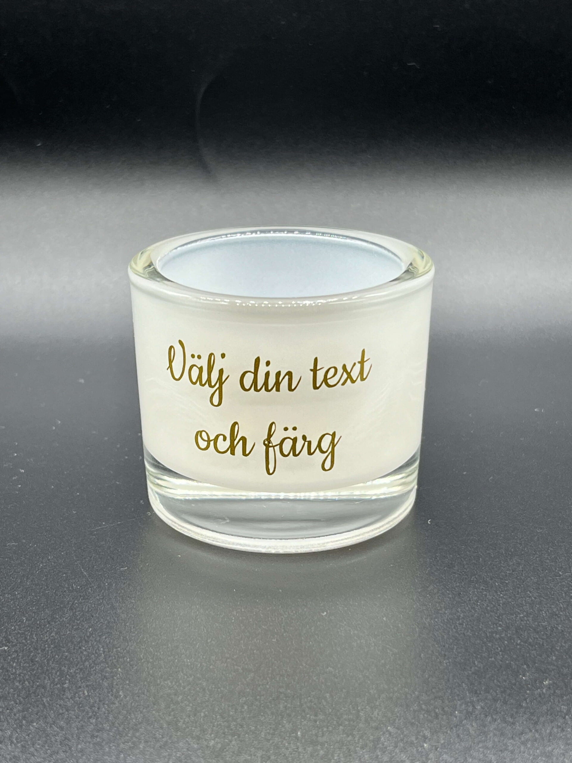 Vit Ljuslykta | Välj din text
