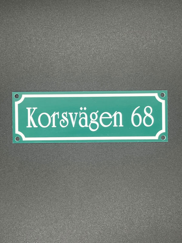 Postlådeskylt 150x50mm