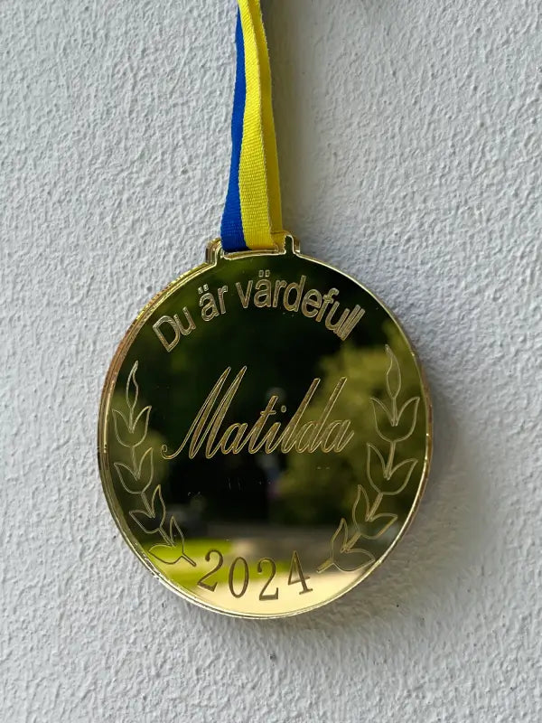 Medalj Du är värdefull - DinMedalj