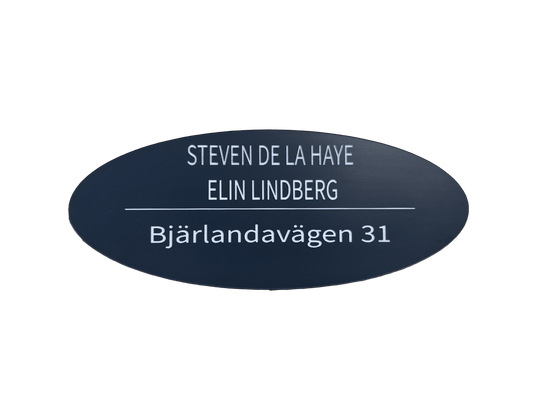 Skylt brevlåda