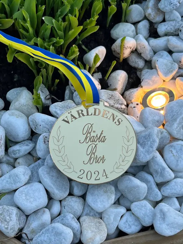 Medalj Världens bästa bror - DinMedalj