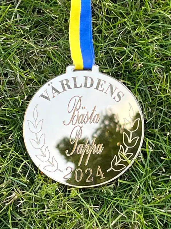 Medalj världens bästa pappa - DinMedalj