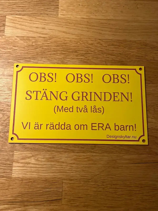 Grindskylt förskola