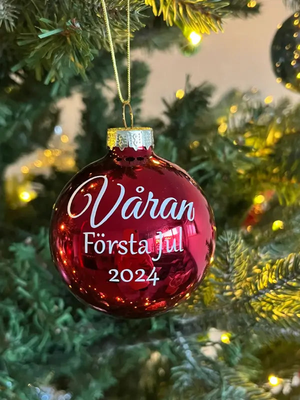 Julebold vores første jul