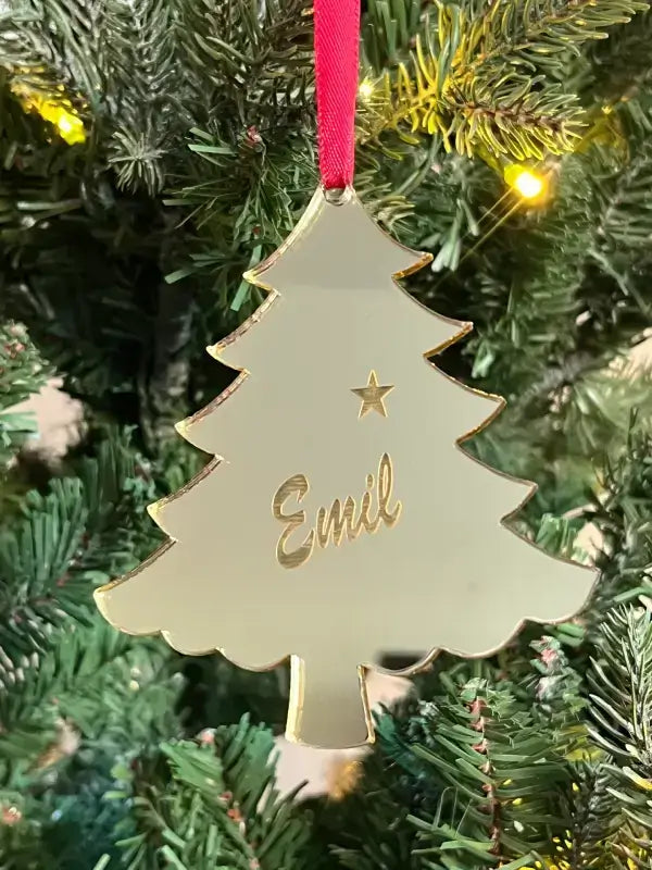 Julgransdekoration | julgran med namn