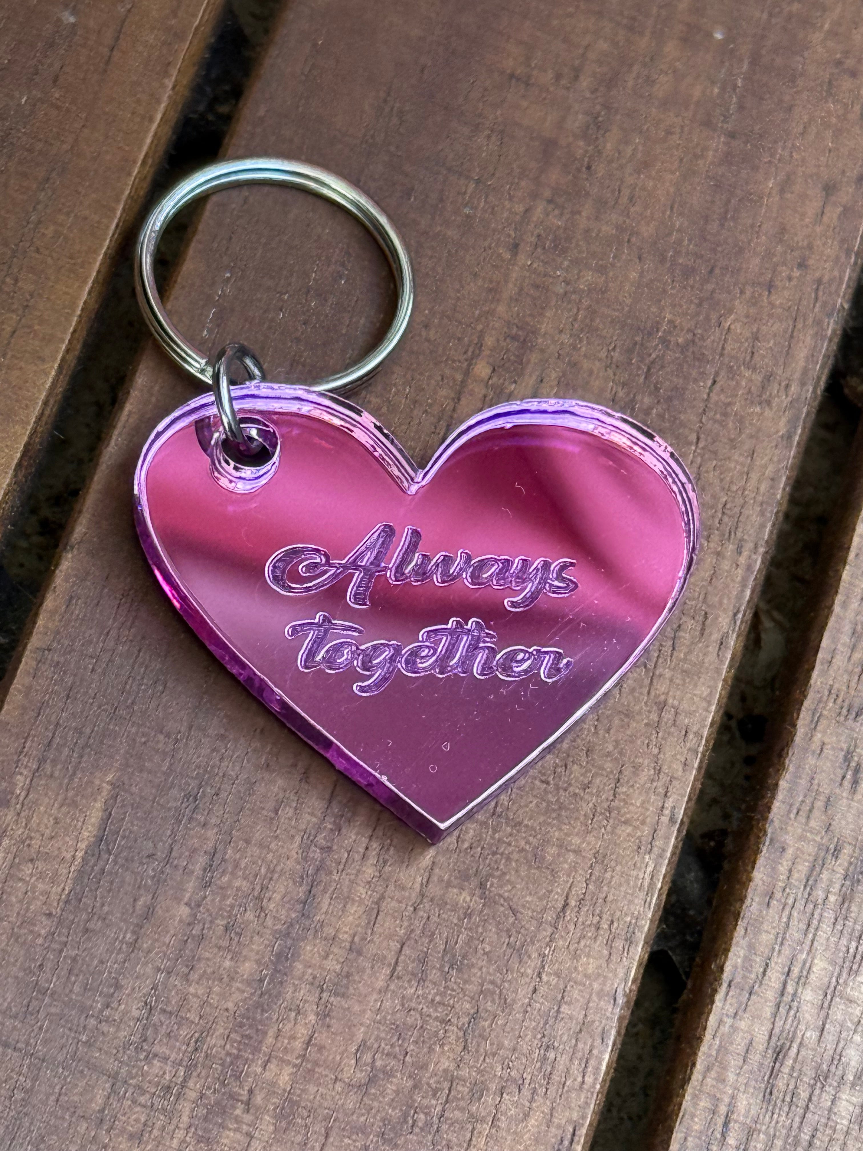 Nyckelring - Always together (Rosa)- expresspresenter.se
