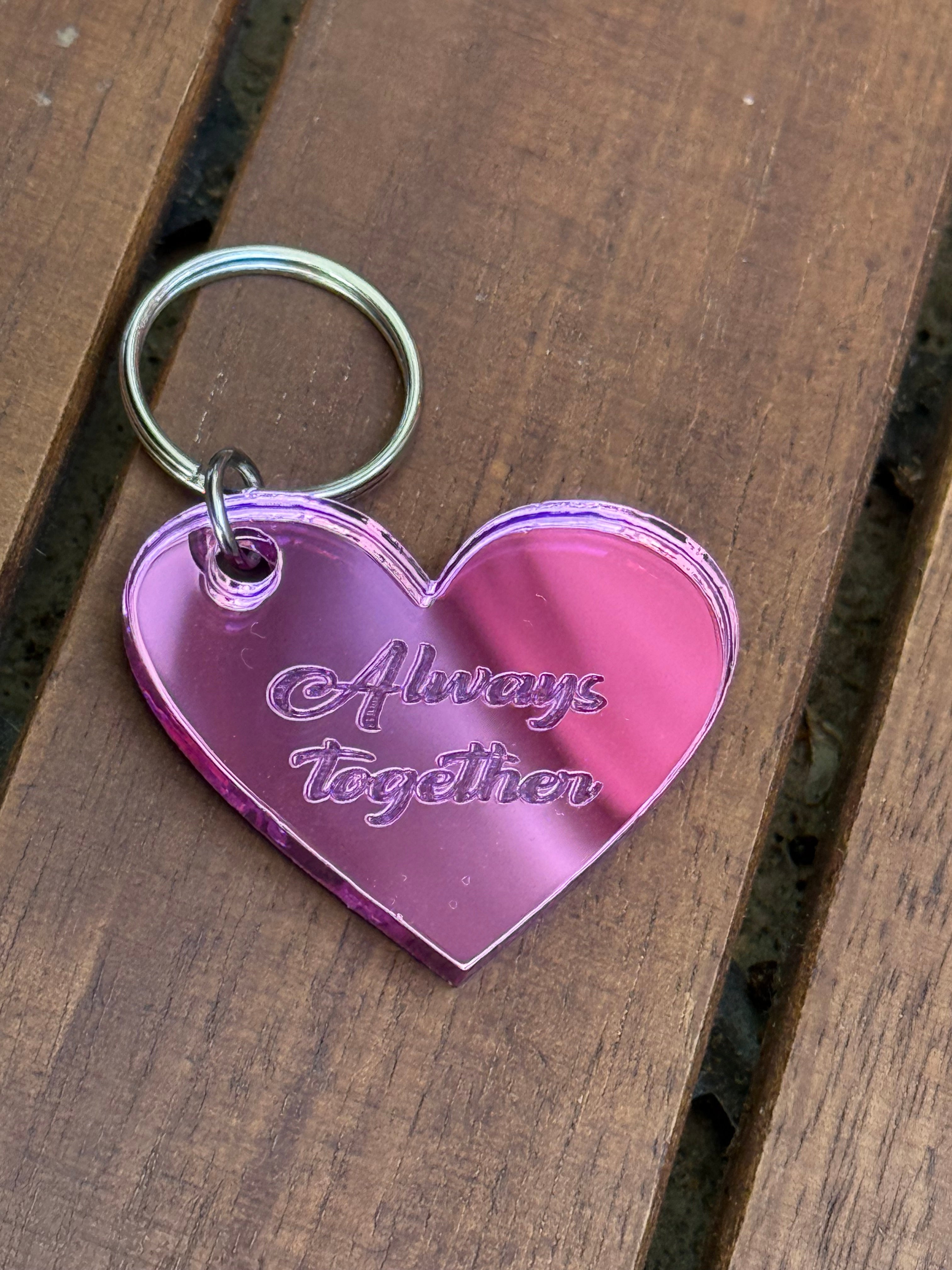 Nyckelring - Always together (Rosa)- expresspresenter.se