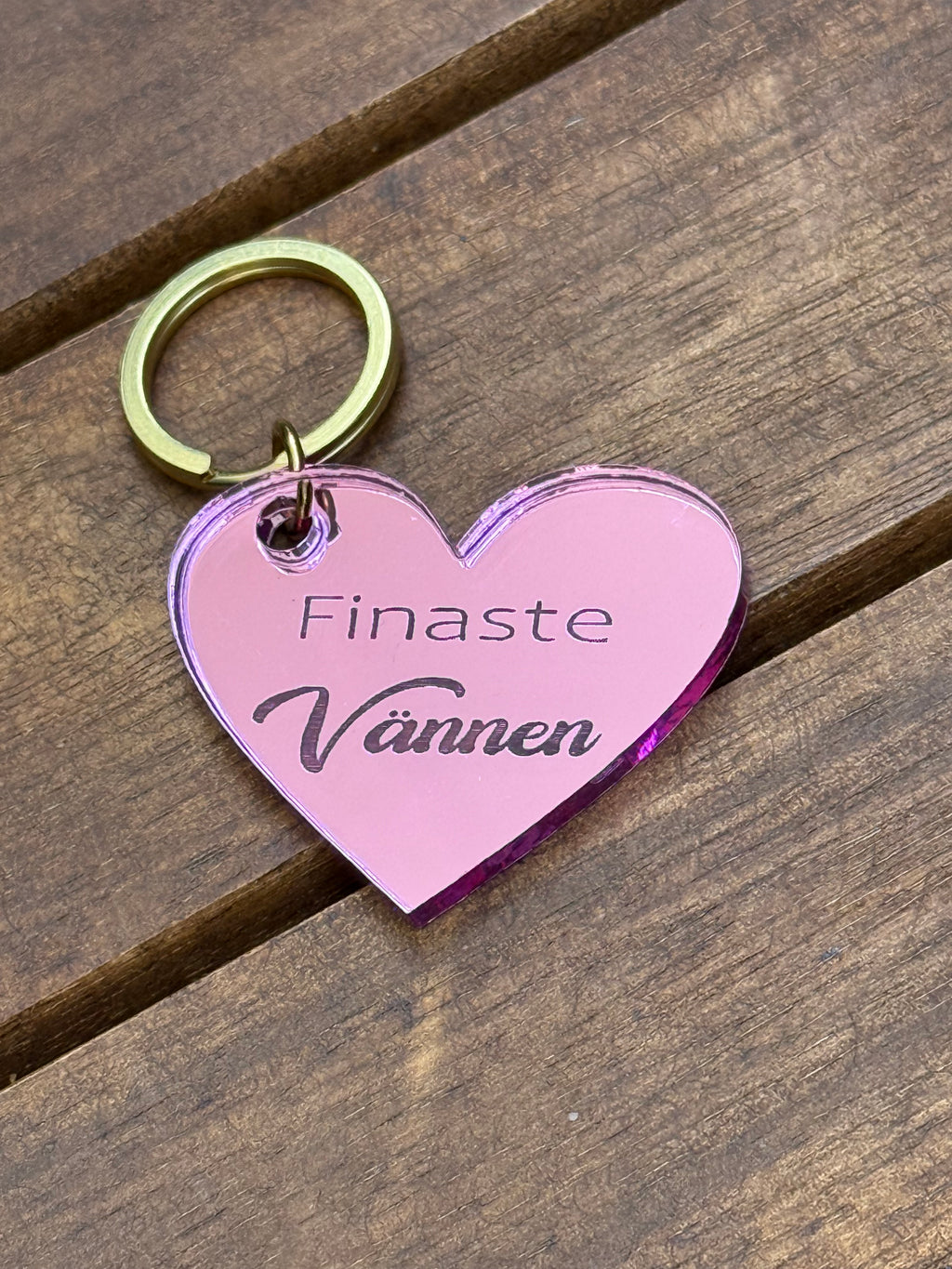 Nyckelring | Finaste vännen Rosa - Expresspresenter