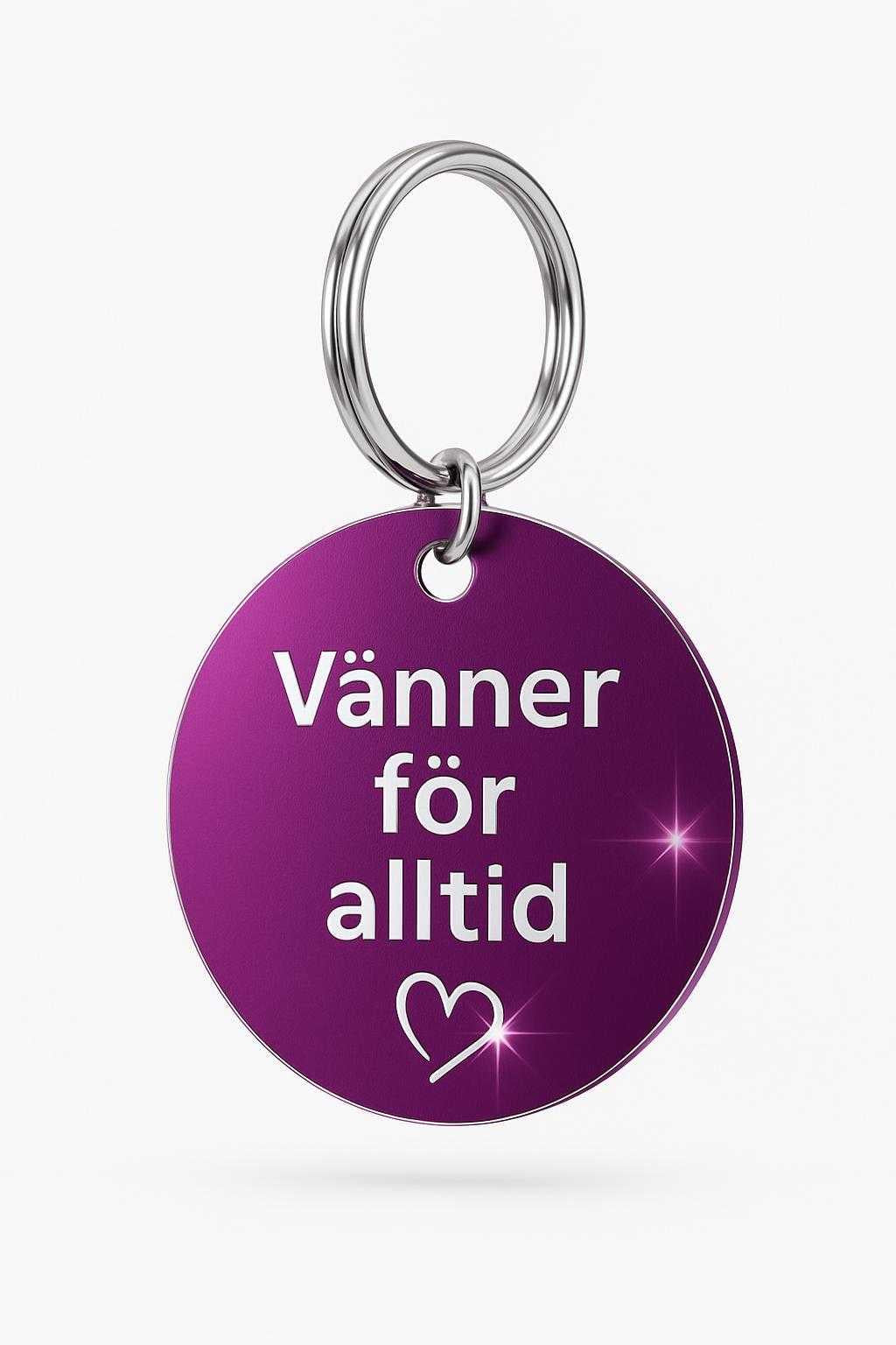Nyckelring | Vänner för alltid (Lila) | Expresspresenter.se