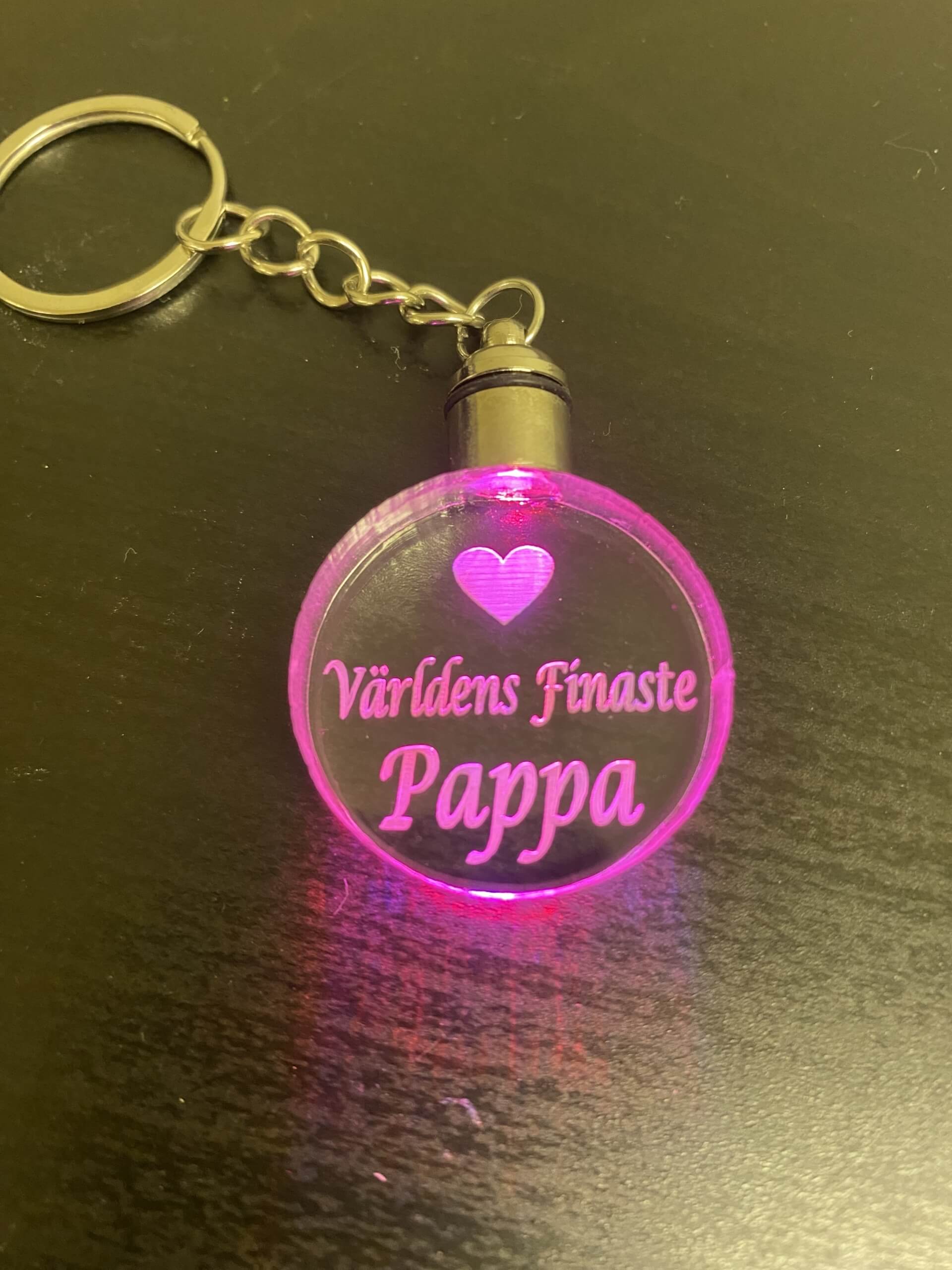 Nyckelring världens finaste pappa