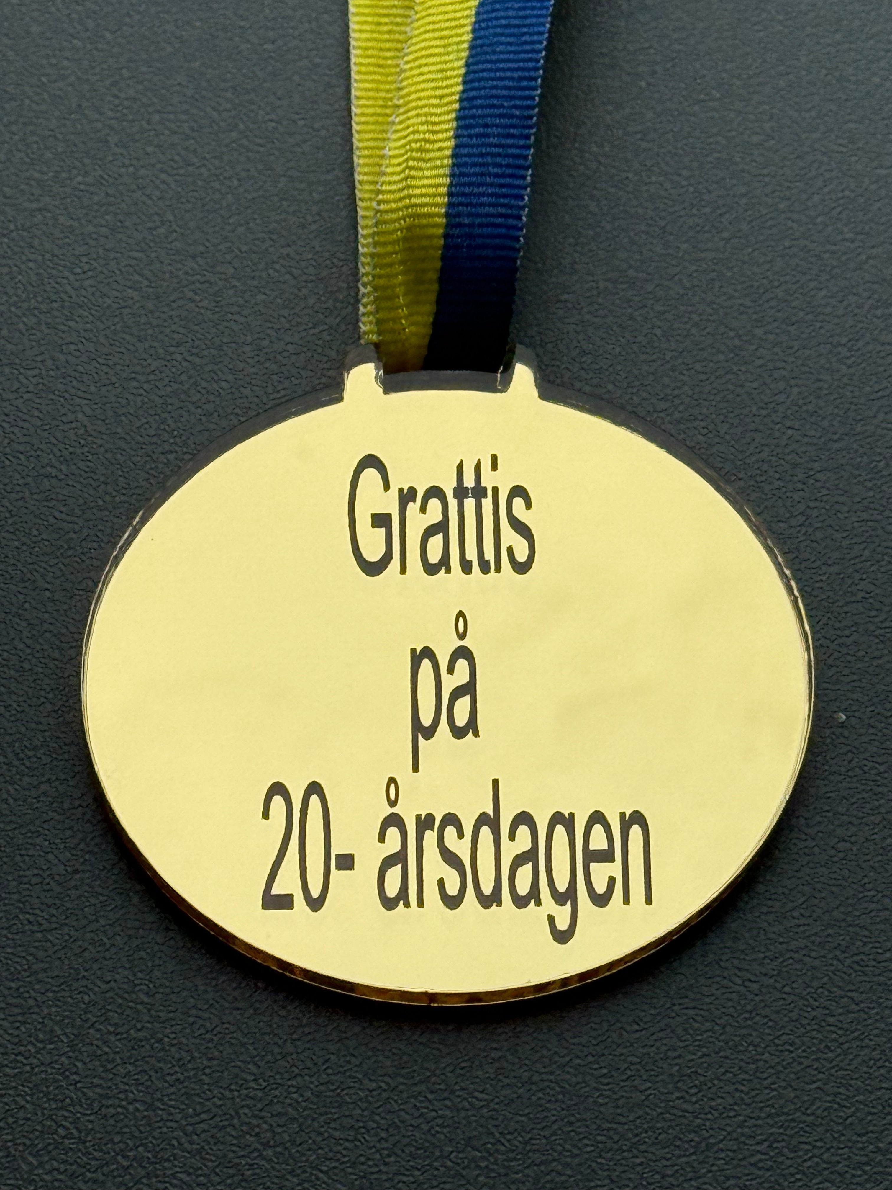Medalj | Grattis på 20-årsdagen