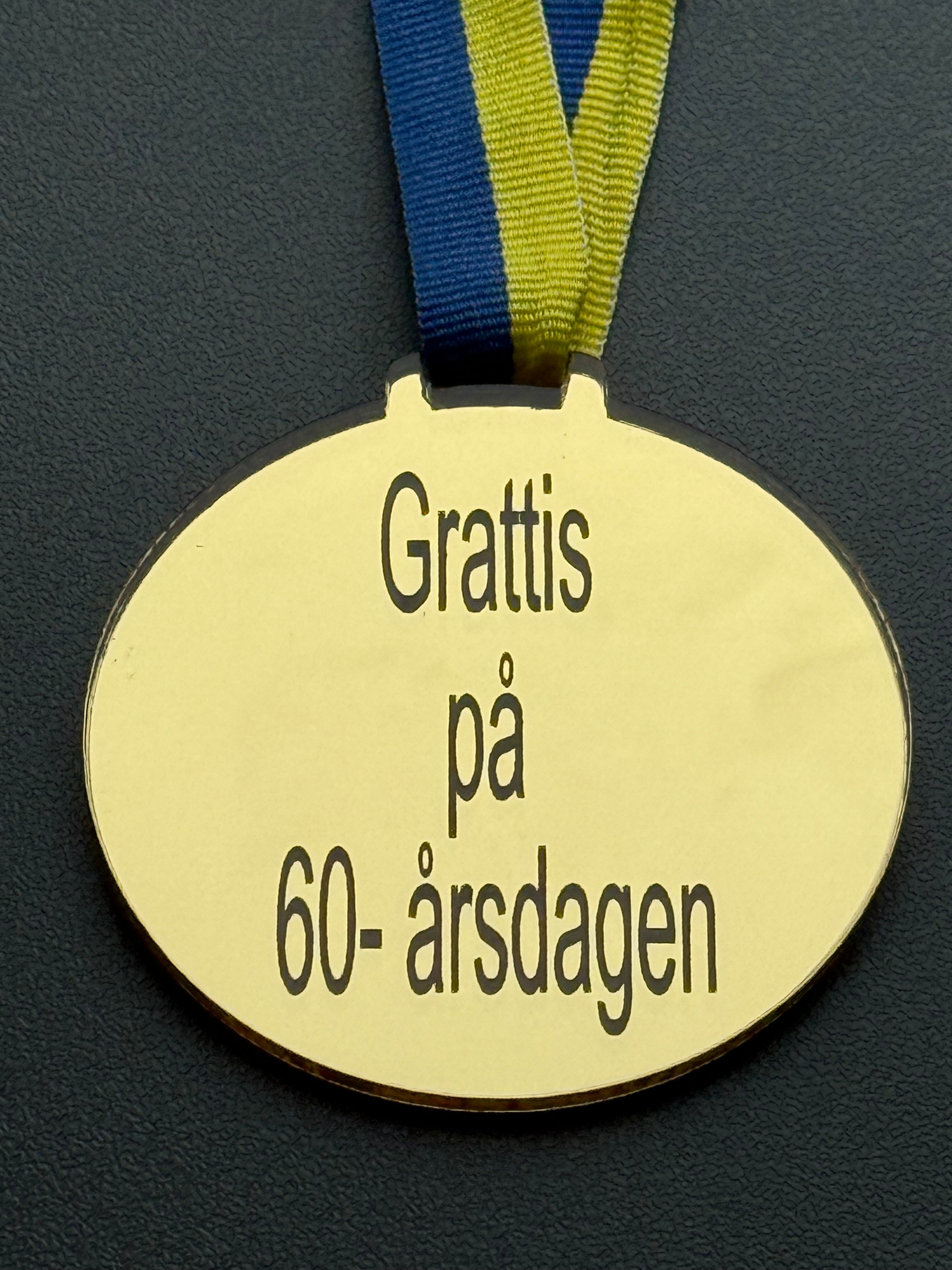 Medalj | Grattis på 60-årsdagen