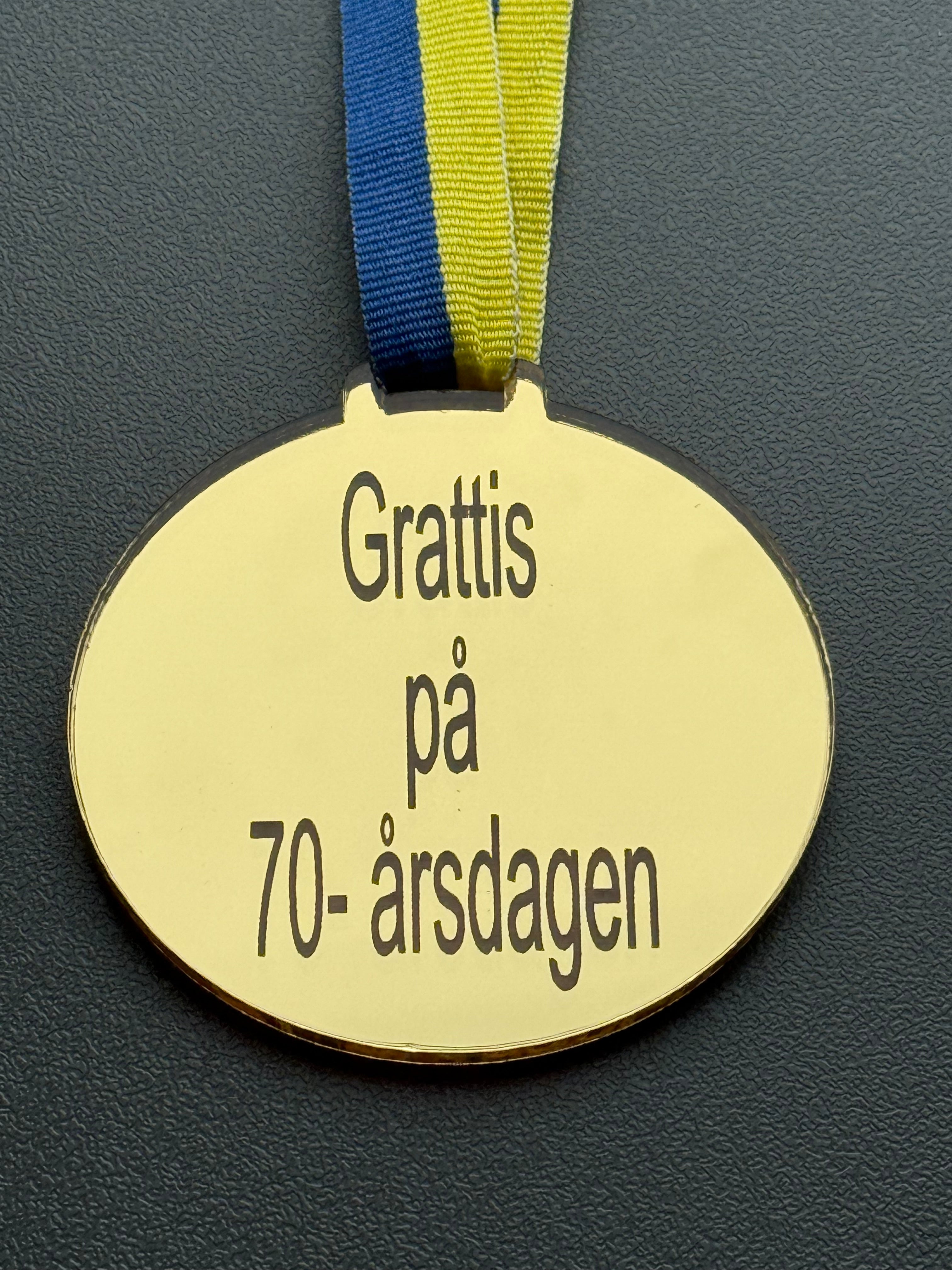 Medalj | Grattis på 70-årsdagen